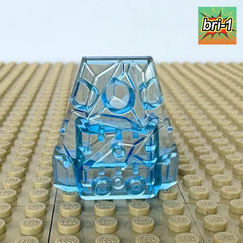 LEGO Ninjago Rise of Snakes: 4 x 4 Trans Blue Wedge, 64867, 9445, FANGPYRE, 2012