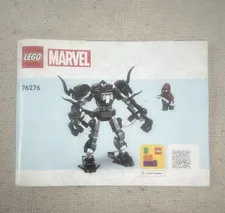 LEGO Marvel 76276 Venom Mech Armor vs Miles Morales Instruction Booklet Multi