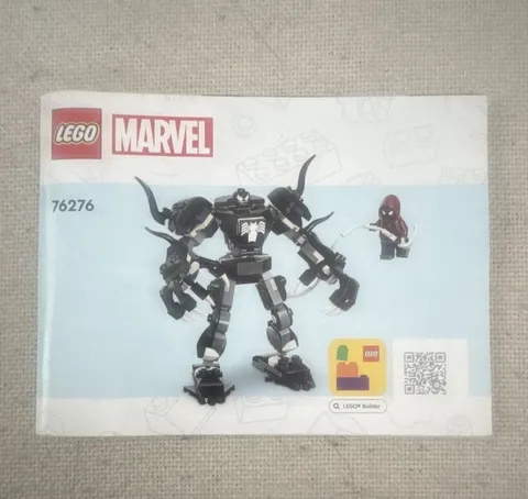 LEGO Marvel 76276 Venom Mech Armor vs Miles Morales Instruction Booklet Multi