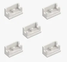 5 New LEGO White Hinge Brick 1x2 Base swivel hinged rotate angle 3937 393701