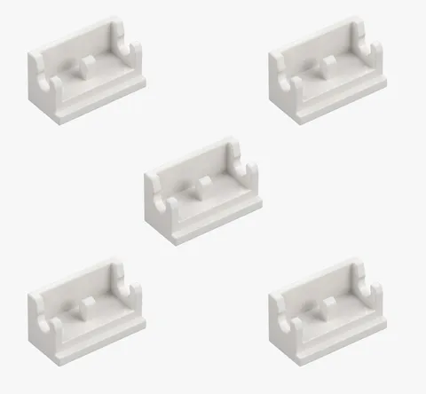 5 New LEGO White Hinge Brick 1x2 Base swivel hinged rotate angle 3937 393701