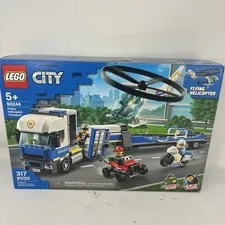 LEGO City Police Helicopter Transport 60244 Building Kit Playset Retired!!