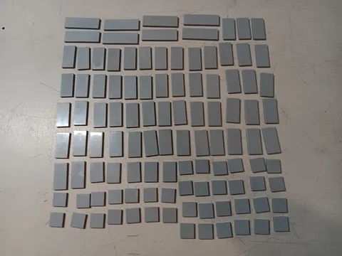 LEGO LOT 106 LIGHT BLUISH GRAY SMOOTH TILES 2X2 2X3 2X4 2X6