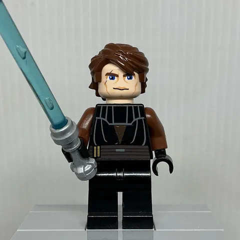 LEGO Star Wars Clone Wars sw0183 Anakin Skywalker Minifigure & Lightsaber Note