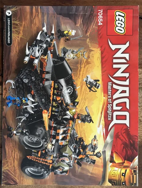 *ONLY THE BOX AND INSTRUCTIONS INCLUDED* LEGO NINJAGO set 70654: Dieselnaut
