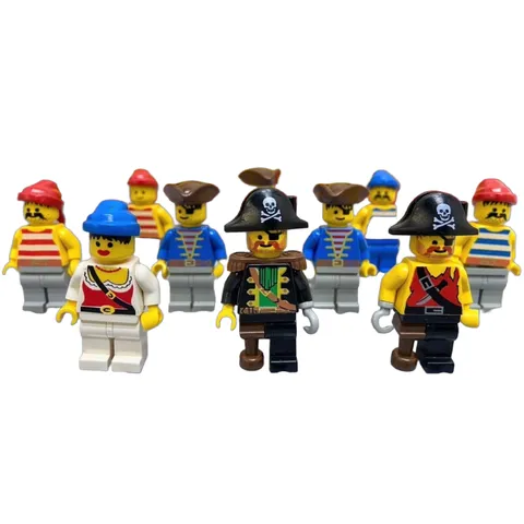 LEGO Minifigures Pirates x10 Captain Redbeard Ironhook Female Pirate Crew Lot