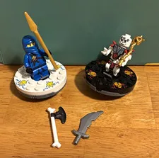 LEGO NINJAGO: 2257 Spinjitzu Starter Incomplete Set w/ Golden Weapons & Spinners