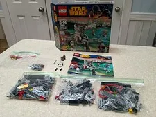 LEGO Star Wars Republic Av7 Anti-Vehicle Cannon Complete 75045 Box Missing 1 Fig