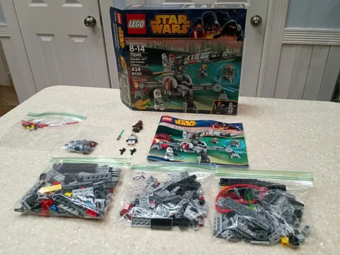 LEGO Star Wars Republic Av7 Anti-Vehicle Cannon Complete 75045 Box Missing 1 Fig