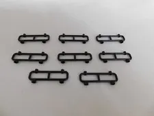 LEGO Part #2486: LOT of (8) ROLL BAR FENCE  1 x 8 x 2  BLACK