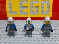 LEGO Castle Mini Figures Crown Knight Soldier Lion Knight Figure Set