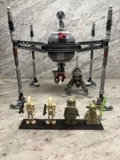 100% Complete LEGO Star Wars Homing Spider Droid W/ Minifigures ( Set 75142 )