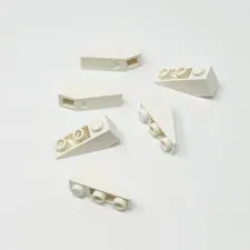 4287 LEGO Parts Slope Inverted 33 3x1 WHITE (6)