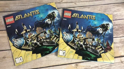 LEGO Atlantis 8061 Set Of Instructions MANUALS ONLY NO BRICKS!!