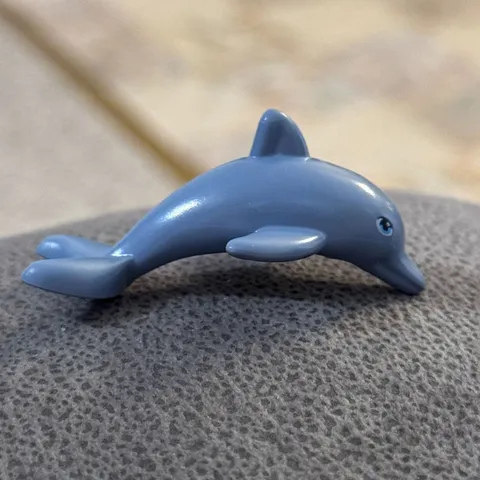 Lego Dolphin Toy Piece Animal Figure Gray Ocean Sealife Beach 13392