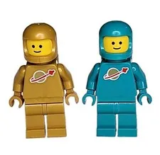 LEGO 21358 Pearl Gold & Teal Classic Space Minifigure  Astronaut Spacemen