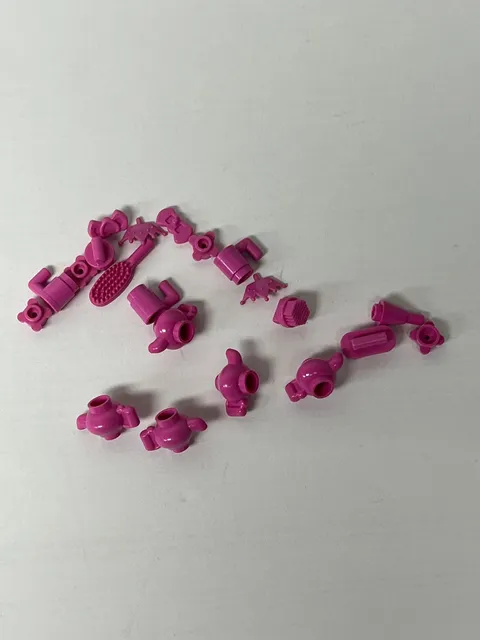 Lot Of LEGO Friends Accessories Cup Teapot Brush Dark Pink