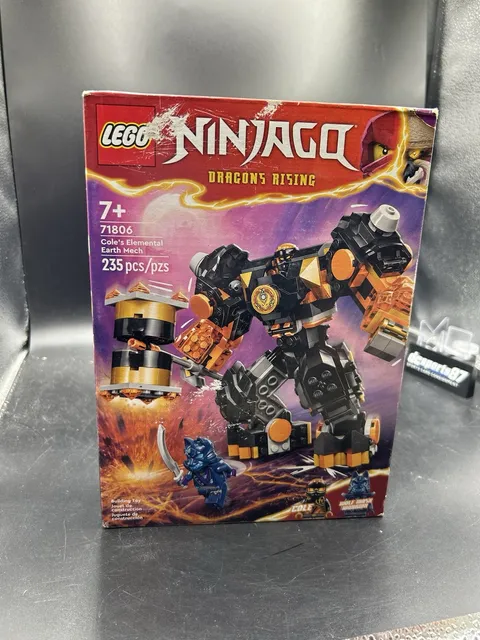 LEGO NINJAGO Dragon's Rising Cole's Elemental Earth Mech 71806 235 Pieces (CBMH)