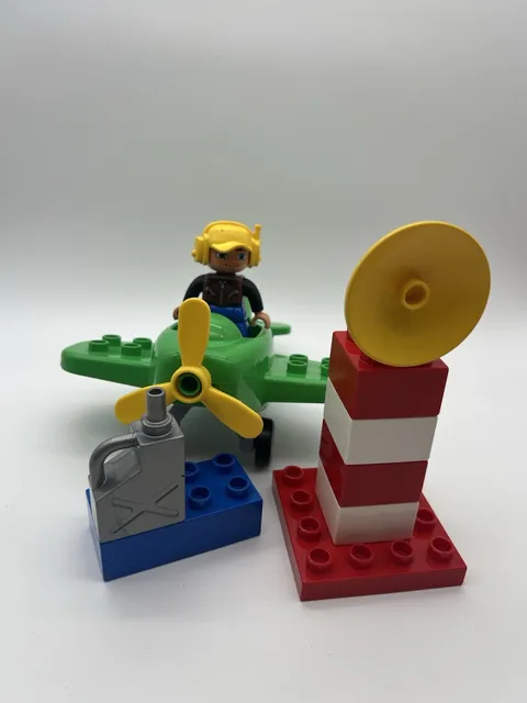 LEGO DUPLO Green Airplane with Pilot, 10808 - Toddler Toy