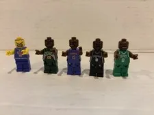 LEGO Sports NBA 7 Mini Figure Lot Payton Carter Parker Shaquille +#3 Nice 2004!
