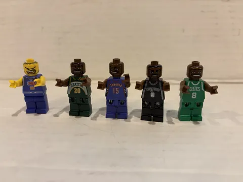 LEGO Sports NBA 7 Mini Figure Lot Payton Carter Parker Shaquille +#3 Nice 2004!
