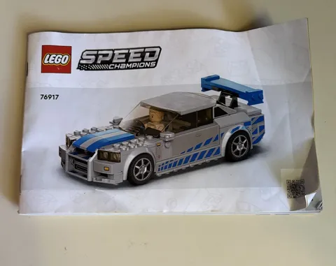 LEGO Speed Champions Nissan Skyline R34 GTR 76917 Instructions Manual Only 