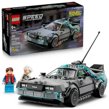 LEGO Speed Champions Time Machine from Back to the Future Building Toy for Kids