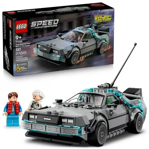 LEGO Speed Champions Time Machine from Back to the Future Building Toy for Kids