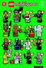 Lego 71002 Minifigures Series 11 Complete Set Of 16 With All Accessories