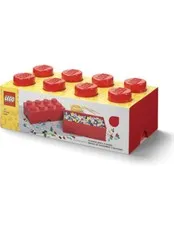 LEGO Red Storage Box Brick 8 Bright