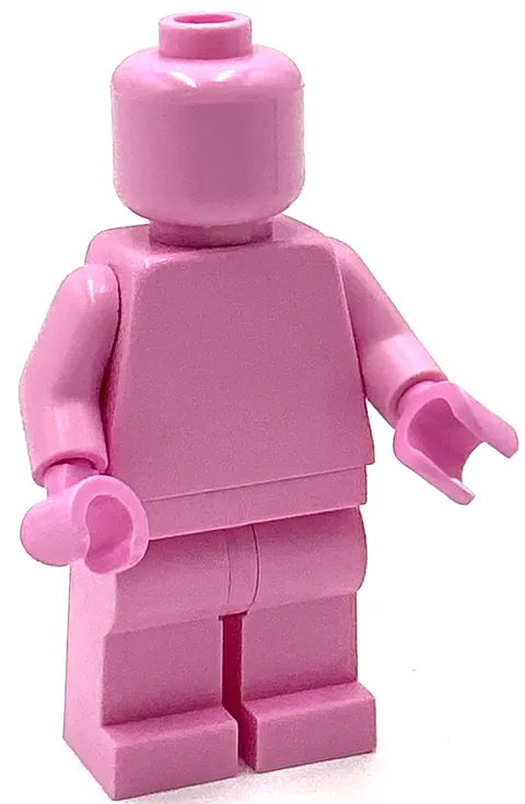 Lego New Bright Light Pink Minifigure Monochrome Rare Plain Figure