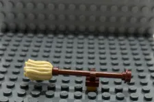Lego Disney Broom with tan mop and brown handle
