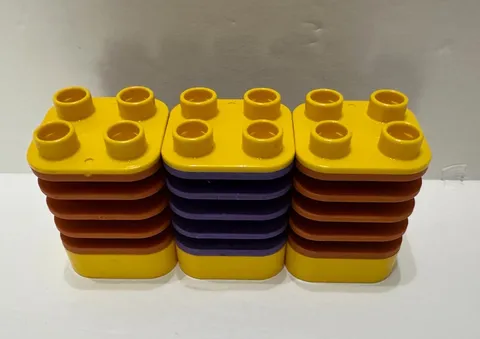 2016 Lego Group giraffe neck yellow brown purple accordion flexible bend ribbed