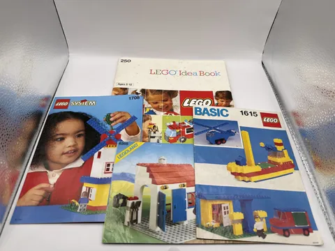 Vintage LEGO Idea Book 250 with 100% COMPLETE Sticker Sheet 1987 & Books 1615