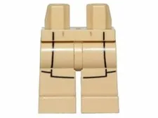LEGO® Part 970c00pb0254 - Hips and Legs with SW Jedi Robe Pattern