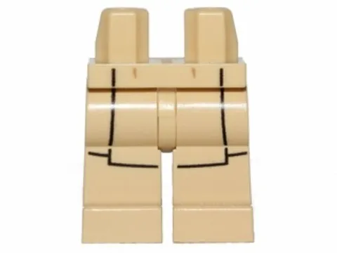 LEGO® Part 970c00pb0254 - Hips and Legs with SW Jedi Robe Pattern