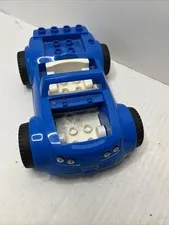 Lego Duplo Toolo Car  W/ Blue Body & White Interior Vintage