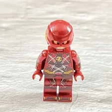LEGO DC Super Heroes The Flash Minifigure Rare Detailed Print sh438 76086