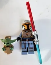 LEGO Star Wars Child Baby Yoda Grogu & carrier Mandalorian minifigure