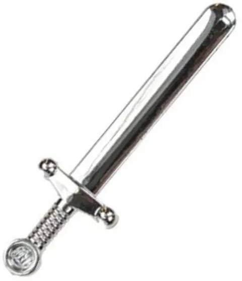 Lego Part 59 Vintage Chrome Silver GREATSWORD Weapon Harry Potter 4730 D423