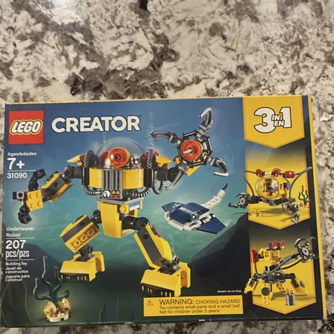 LEGO Creator Underwater Robot 31090 3-in-1 Complete Set never been opened.