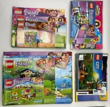 lego manual lot 32 Total Marvel Minion City Creator, Friends Juniors Duplo