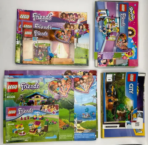 lego manual lot 32 Total Marvel Minion City Creator, Friends Juniors Duplo