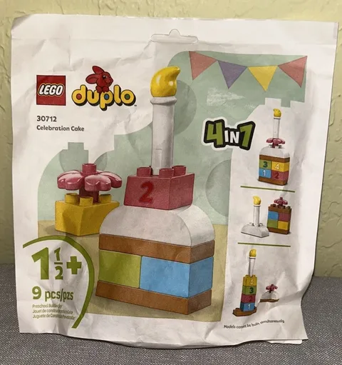 LEGO DUPLO My First Celebration Cake 30712 NEW SEALED 9 Pcs Preschool + - Toy
