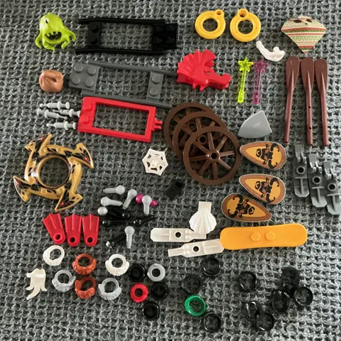 LEGO Bulk Mixed Parts & Accessories Lot, Multicolor Plastic, 10+ Pieces