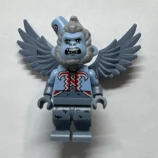 LEGO flying monkey, minifigure with mouth open ￼