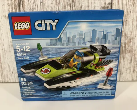 LEGO City 60114 Race Boat 95pcs Complete Set Ages 5-12 Vehicles