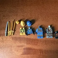 LEGO NINJAGO Minifigure Parts Lot Jungle Robe/Hands Of Time/Gold Lloyd