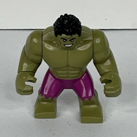 LEGO Marvel Hulk Bigfig Minifigure Green w/ Purple Pants, Age 5+