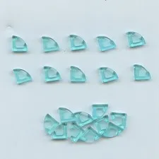 LEGO x 20 Trans-Light Blue Tile, Round 1 x 1 Quarter 25269